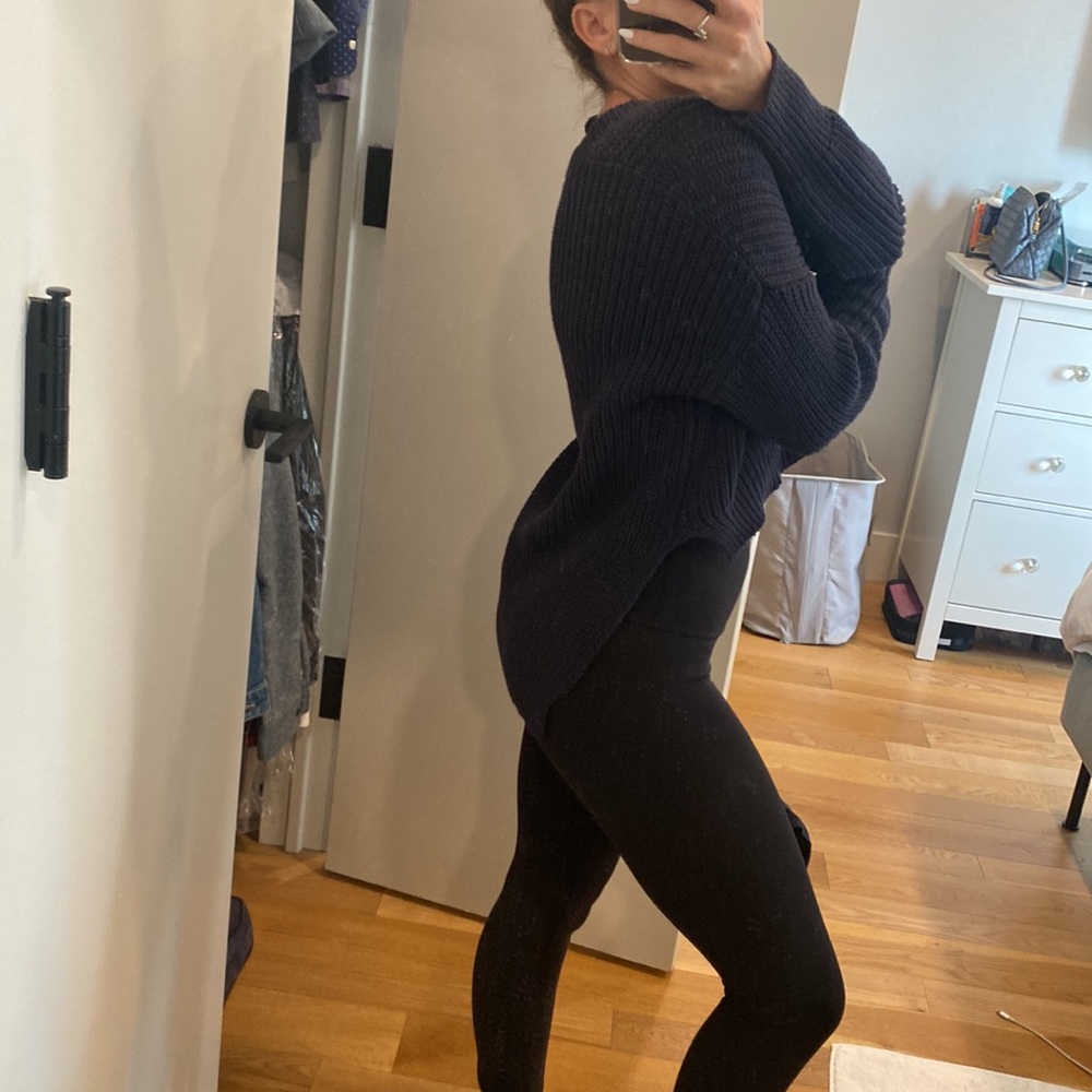 American Retro high low knit sweater - Picture 3 of 9